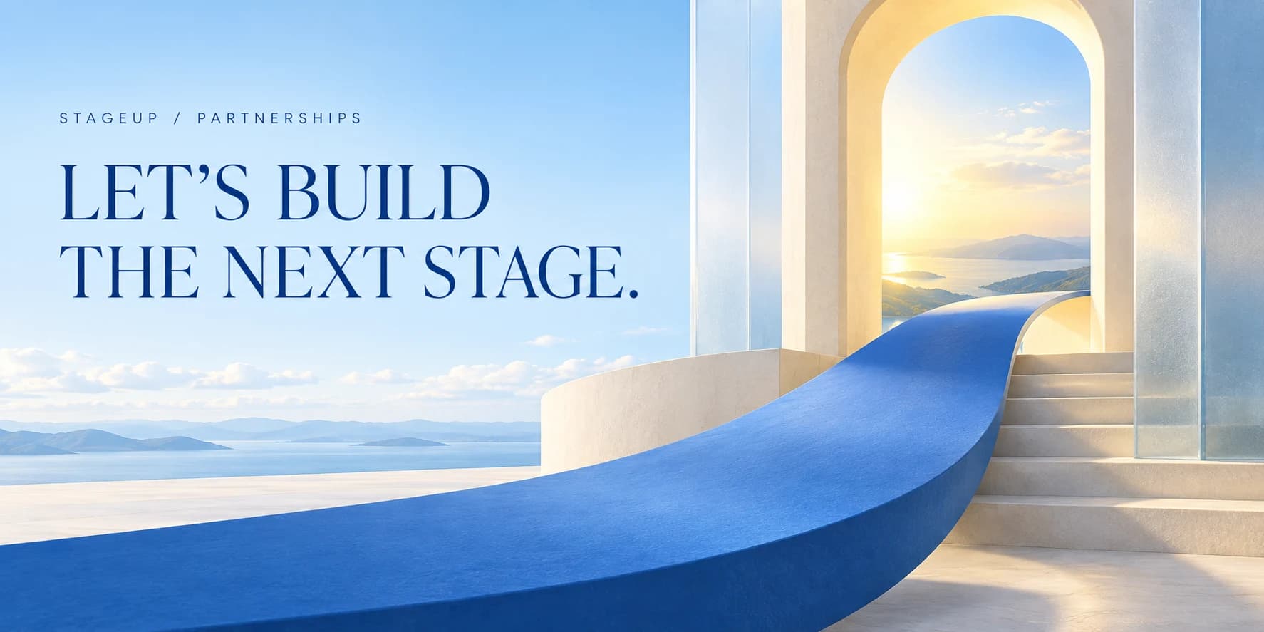 Let’s build the next stage. StageUp partnerships.