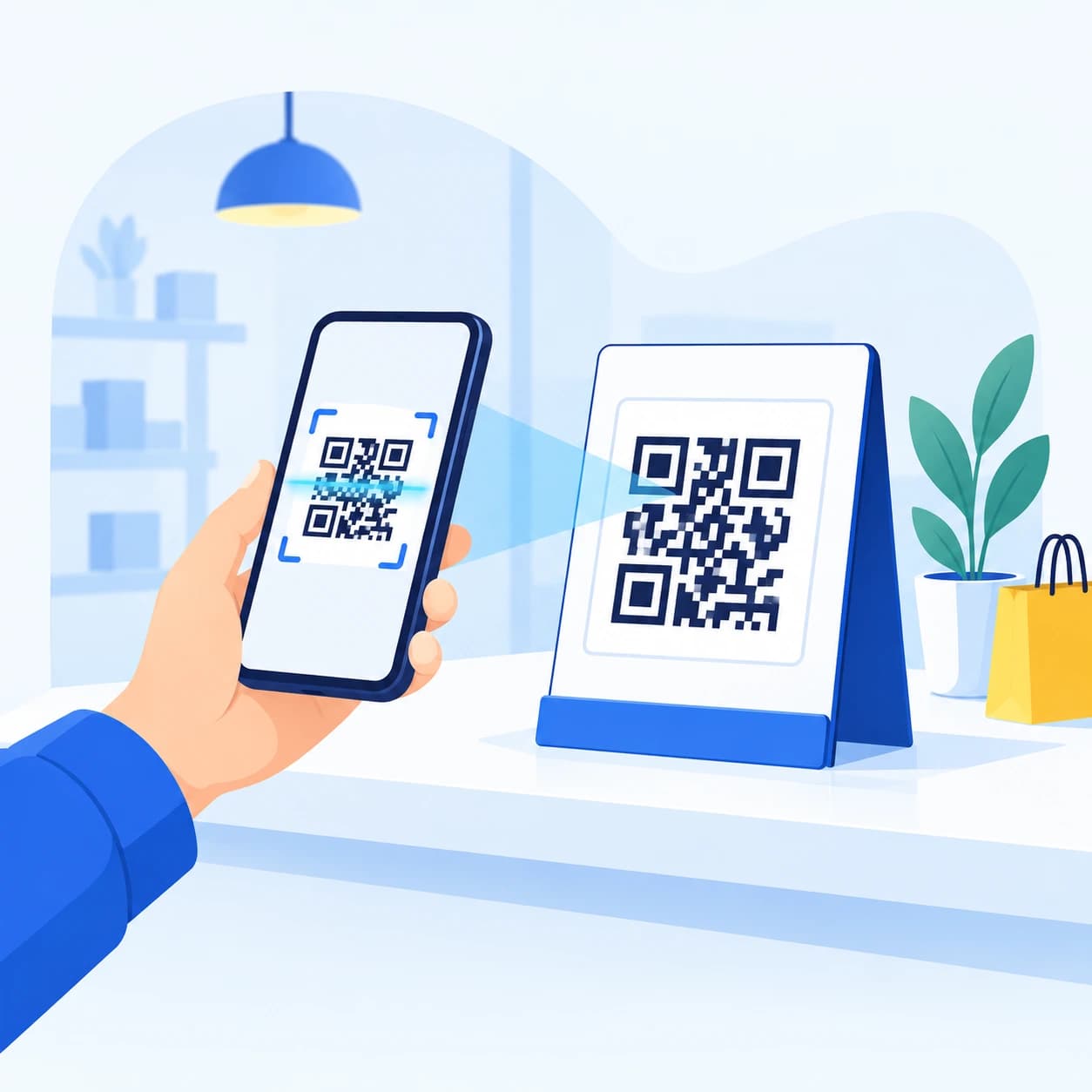 In-store QR payments