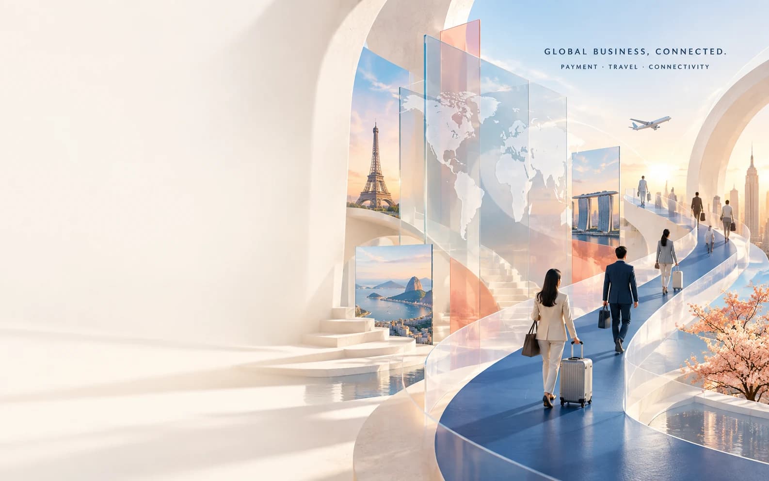 Global business, payment and travel connections