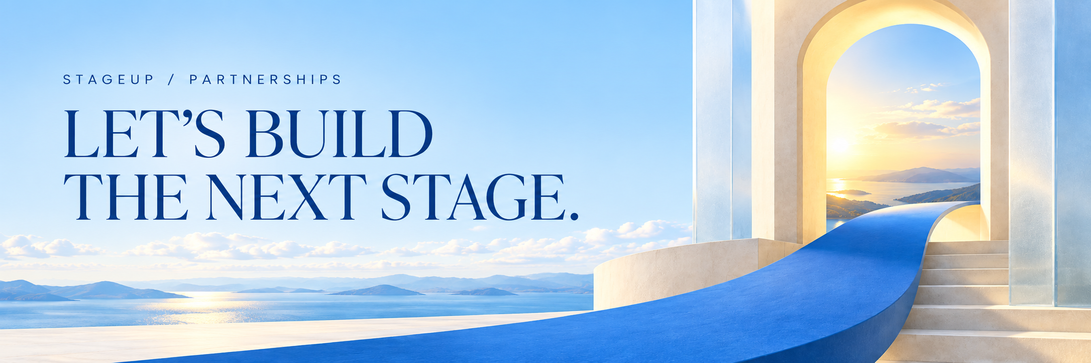 Let’s build the next stage. StageUp partnerships.